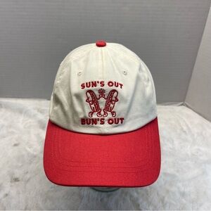 Universal Thread Kids Cap Suns out Buns out - Red and White